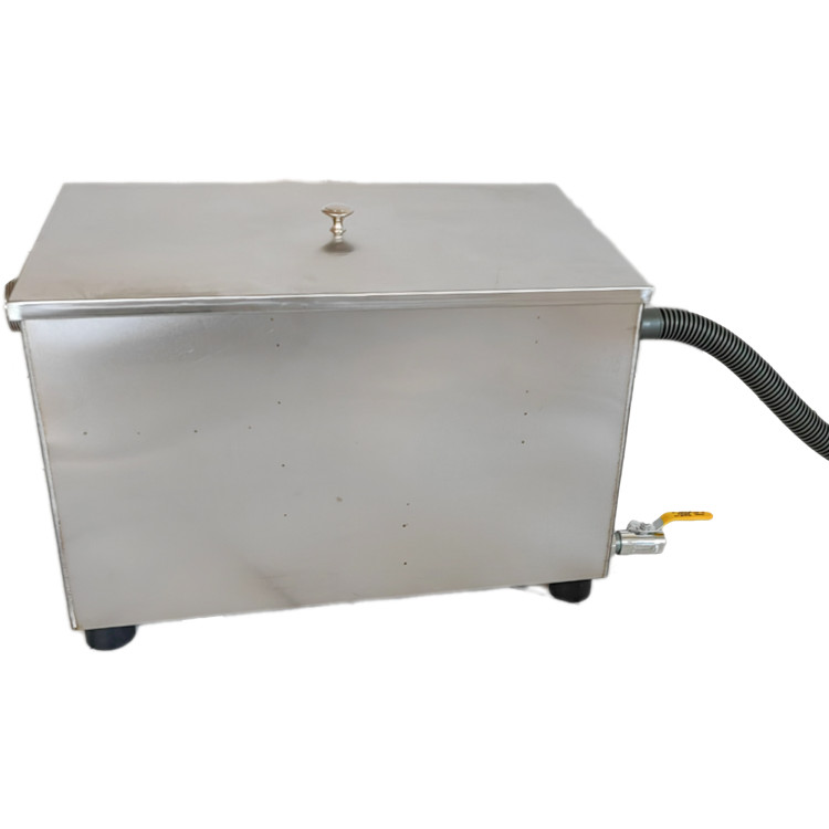 Piège à graisse commercial en acier inoxydable avec couvercle et vanne de sortie 500 x 300 x 300 mm | Adexa QNH514