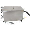 Piège à graisse commercial en acier inoxydable avec couvercle et vanne de sortie 500 x 250 x 250 mm | Adexa QNH512