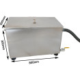 Piège à graisse commercial en acier inoxydable avec couvercle et vanne de sortie 800 x 400 x 300 mm | Adexa QNH518
