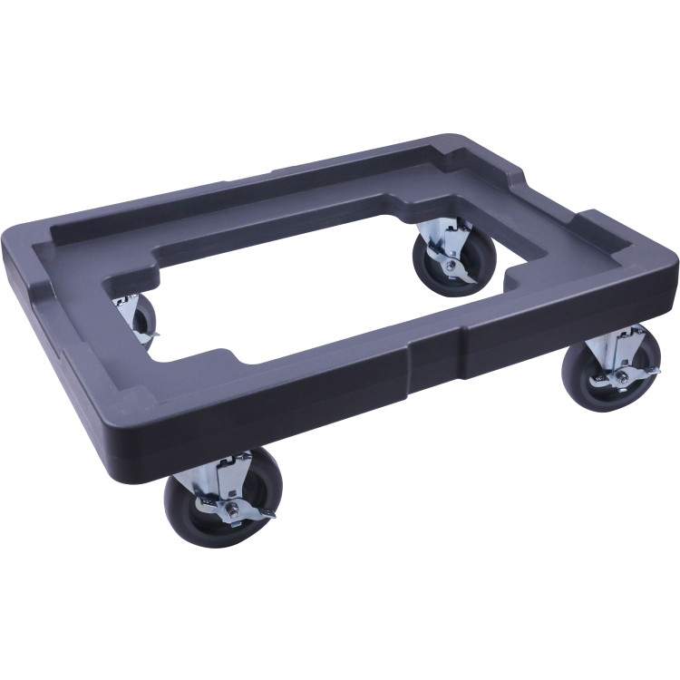 Chariot de manutention en plastique avec roulettes pivotantes 680 x 478 x 215 mm | Adexa QY002