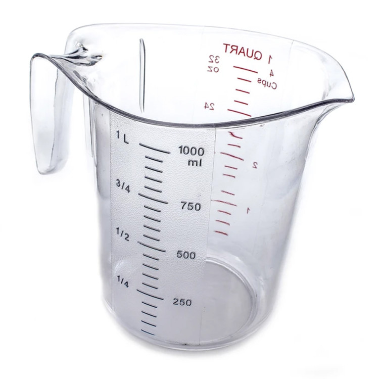 Verre doseur en polycarbonate 1 litre Robuste | Adexa QY0311003