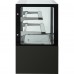 Vitrine Réfrigérée Façade droite 900x700x1200mm 2 étagères Base noire LED | Adexa GN900R2BLACK