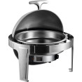 Roll top Chafer Chauffage électrique Rond Inox Poli miroir 6 litres | Adexa RA2101BE Roll top Chafer Chauffage électrique Rond Inox Poli miroir 6 litres | Adexa RA2101BE