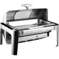 Roll top Chafer Chauffage électrique GN1/1 Inox Poli miroir 9 litres Vitre | Adexa RA2302BE