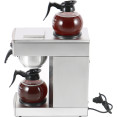 Cafetière filtre commerciale Remplissage manuel 2 jus en verregs 2 plaques chauffantes | Adexa RB386