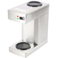 Cafetière filtre commerciale Remplissage manuel 2 jus en verregs 2 plaques chauffantes | Adexa RB386
