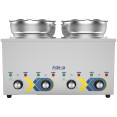 Bain-marie électrique professionnel de comptoir, chauffe-plats, 4 bacs de 6,5 L, 525 × 583 × 365 mm | Adexa RBM7Q Bain-marie électrique professionnel de comptoir, chauffe-plats, 4 bacs de 6,5 L, 525 × 583 × 365 mm | Adexa RBM7Q