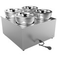 Bain-marie électrique professionnel de comptoir, chauffe-plats, 4 bacs de 6,5 L, 525 × 583 × 365 mm | Adexa RBM7Q Bain-marie électrique professionnel de comptoir, chauffe-plats, 4 bacs de 6,5 L, 525 × 583 × 365 mm | Adexa RBM7Q
