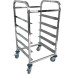 Chariot à paniers pour lave-vaisselle professionnel Acier inoxydable 5 niveaux 550x510x1000mm | Adexa RT5505
