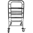 Chariot à paniers pour lave-vaisselle professionnel Acier inoxydable 5 niveaux 550x510x1000mm | Adexa RT5505