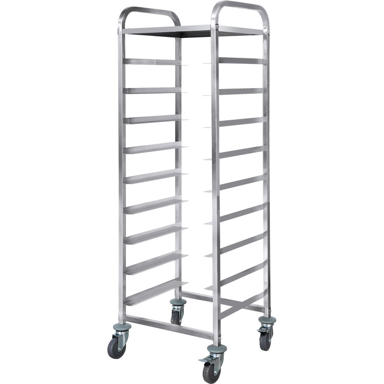 Chariot à paniers pour lave-vaisselle professionnel avec étagère supérieure Acier inoxydable 9 niveaux 550x510x1700mm | Adexa RT5509T Chariot à paniers pour lave-vaisselle professionnel avec étagère supérieure Acier inoxydable 9 niveaux 550x510x1700mm | Adexa RT5509T