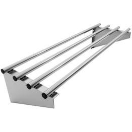 Étagère murale commerciale en acier inoxydable 900×300×230 mm, 4 tubes | Adexa RTW130090