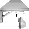 Étagère murale pliable commerciale en acier inoxydable 600 x 300 x 230 mm | Adexa RTW40630 Étagère murale pliable commerciale en acier inoxydable 600 x 300 x 230 mm | Adexa RTW40630