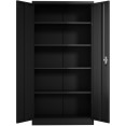 Armoire professionnelle en acier noir, 2 portes, 800 x 400 x 1800 mm | Adexa SART202 Armoire professionnelle en acier noir, 2 portes, 800 x 400 x 1800 mm | Adexa SART202