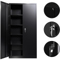 Armoire professionnelle en acier noir, 2 portes, 800 x 400 x 1800 mm | Adexa SART202 Armoire professionnelle en acier noir, 2 portes, 800 x 400 x 1800 mm | Adexa SART202