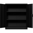 Armoire professionnelle en acier noir, 2 portes, 800 x 400 x 900 mm | Adexa SART244 Armoire professionnelle en acier noir, 2 portes, 800 x 400 x 900 mm | Adexa SART244