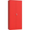 Armoire professionnelle en acier rouge, 2 portes, 800 x 400 x 1800 mm | Adexa SART608 Armoire professionnelle en acier rouge, 2 portes, 800 x 400 x 1800 mm | Adexa SART608