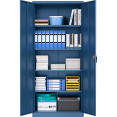 Armoire professionnelle en acier bleu métallisé, 2 portes, 800 x 400 x 1800 mm | Adexa SART610 Armoire professionnelle en acier bleu métallisé, 2 portes, 800 x 400 x 1800 mm | Adexa SART610
