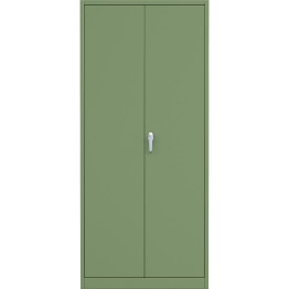 Armoire professionnelle en acier vert, 2 portes, 800 x 400 x 1800 mm | Adexa SART612