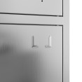 Casier commercial en acier inoxydable à 4 portes 1800×900×420 mm | Adexa SARTSS22