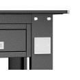 Table de travail robuste en acier pour usage commercial, avec 3 tiroirs, 1500 × 750 mm – Noire | Adexa SARTTB3D Table de travail robuste en acier pour usage commercial, avec 3 tiroirs, 1500 × 750 mm – Noire | Adexa SARTTB3D