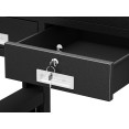 Table de travail robuste en acier pour usage commercial, avec 3 tiroirs, 1500 × 750 mm – Noire | Adexa SARTTB3D Table de travail robuste en acier pour usage commercial, avec 3 tiroirs, 1500 × 750 mm – Noire | Adexa SARTTB3D