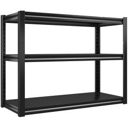 Étagère commerciale à 3 niveaux, 35 kg, 800 x 460 x 865 mm, noire | Adexa SART264