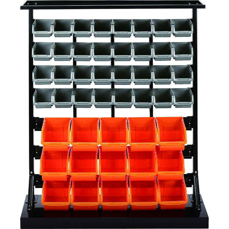 Étagère de rangement professionnelle robuste à 7 niveaux en acier, sur pied, avec 47 bacs amovibles (800 x 300 x 1150 mm) | Adexa SBRF3747HD Étagère de rangement professionnelle robuste à 7 niveaux en acier, sur pied, avec 47 bacs amovibles (800 x 300 x 1150 mm) | Adexa SBRF3747HD