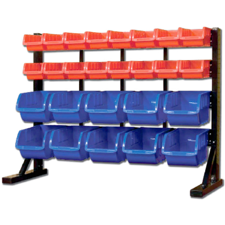 Étagère professionnelle à 4 niveaux avec 26 bacs de rangement en plastique 910 x 310 x 660 mm | Adexa SBRT3626 Étagère professionnelle à 4 niveaux avec 26 bacs de rangement en plastique 910 x 310 x 660 mm | Adexa SBRT3626