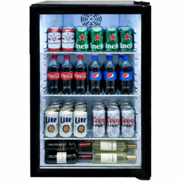 Réfrigérateurs de bar arrière à porte vitrée à 1 porte