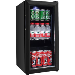 Mini réfrigérateur à boissons Porte vitrée 40 litres Noir | Adexa SC40