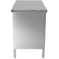 Armoire de comptoir coulissante commerciale avec portes coulissantes, en acier inoxydable, 1500 x 600 x 850 mm | Adexa SCP601502S Armoire de comptoir coulissante commerciale avec portes coulissantes, en acier inoxydable, 1500 x 600 x 850 mm | Adexa SCP601502S
