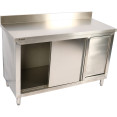 Armoire commerciale en acier inoxydable avec poubelle latérale droite et porte coulissante 1400 x 700 x 1000 mm | Adexa SCP70140BRBR Armoire commerciale en acier inoxydable avec poubelle latérale droite et porte coulissante 1400 x 700 x 1000 mm | Adexa SCP70140BRBR