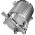 Poubelle à pédale professionnelle en acier inoxydable avec couvercle et roulettes, 55 litres | Adexa SDCP55