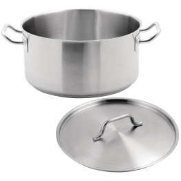 Cocotte professionnelle avec couvercle Inox 4,9 litres | Adexa SE12213