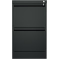 Classeur métallique professionnel à 2 tiroirs, 460 x 620 x 720 mm, noir | Adexa SEDA2B