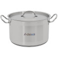 Ensemble de 4 pièces de batterie de cuisine en acier inoxydable : casseroles, poêle à ragoût et poêle à frire | Adexa SESPC7A
