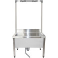 Évier commercial en acier inoxydable avec panier haut et porte-serpillière 2 en 1 800 x 600 x 550 mm | Adexa SMSJYHR8060 Évier commercial en acier inoxydable avec panier haut et porte-serpillière 2 en 1 800 x 600 x 550 mm | Adexa SMSJYHR8060