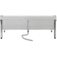 Évier à franges commercial en acier inoxydable avec panier bas et support à franges 2 en 1 1500 x 600 x 550 mm | Adexa SMSJYLR15060