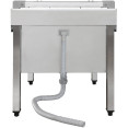 Évier commercial en acier inoxydable avec panier bas et support de balai 2 en 1 600 x 600 x 550 mm | Adexa SMSJYLR6060 Évier commercial en acier inoxydable avec panier bas et support de balai 2 en 1 600 x 600 x 550 mm | Adexa SMSJYLR6060