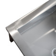 Évier commercial en acier inoxydable avec panier bas et support de balai 2 en 1 600 x 600 x 550 mm | Adexa SMSJYLR6060 Évier commercial en acier inoxydable avec panier bas et support de balai 2 en 1 600 x 600 x 550 mm | Adexa SMSJYLR6060