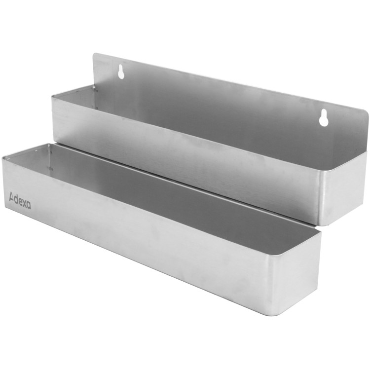 Rail de vitesse double en acier inoxydable 795 x 210 x 240 mm | Adexa SRD8021