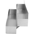 Rail de vitesse double en acier inoxydable 795 x 210 x 240 mm | Adexa SRD8021