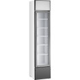 Refroidisseur de bouteilles commercial vertical 160 litres, porte vitrée à charnière unique, noir et blanc | Adexa SSP160FEA