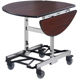 Table de service pliable pour hôtel, finition séquoia, 1080 × 910 × 760 mm | Adexa ST01