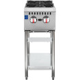 Support en acier inoxydable pour cuisinière à gaz EHP2S 299×575×650 mm | Adexa STAND12S