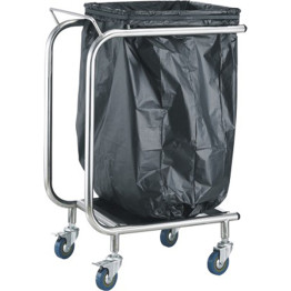 Chariot porte-sac poubelle professionnel | Adexa STBH02