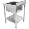 Évier Professionnel Inox 600x600x850mm 1 bac Crédence | Adexa STD145A