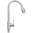 Mitigeur lavabo avec bec rétractable, monocommande en acier inoxydable | Adexa STFR01
