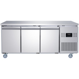Congélateur de comptoir commercial à 3 portes - Congélateur de préparation en acier inoxydable 1794×700×850 mm (Classe énergétique D) | Adexa SUP110 Congélateur de comptoir commercial à 3 portes - Congélateur de préparation en acier inoxydable 1794×700×850 mm (Classe énergétique D) | Adexa SUP110